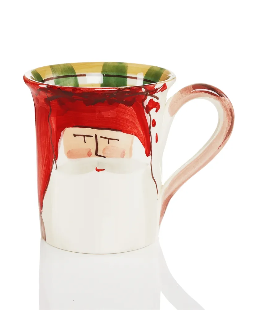 Vietri Old St. Nick Red Hat Mug