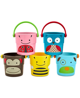 Skip Hop Zoo Stack and Pour Buckets Toy
