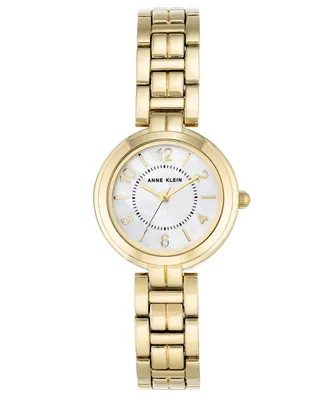 Anne Klein Women's Gold-Tone Link Bracelet Watch 28mm
