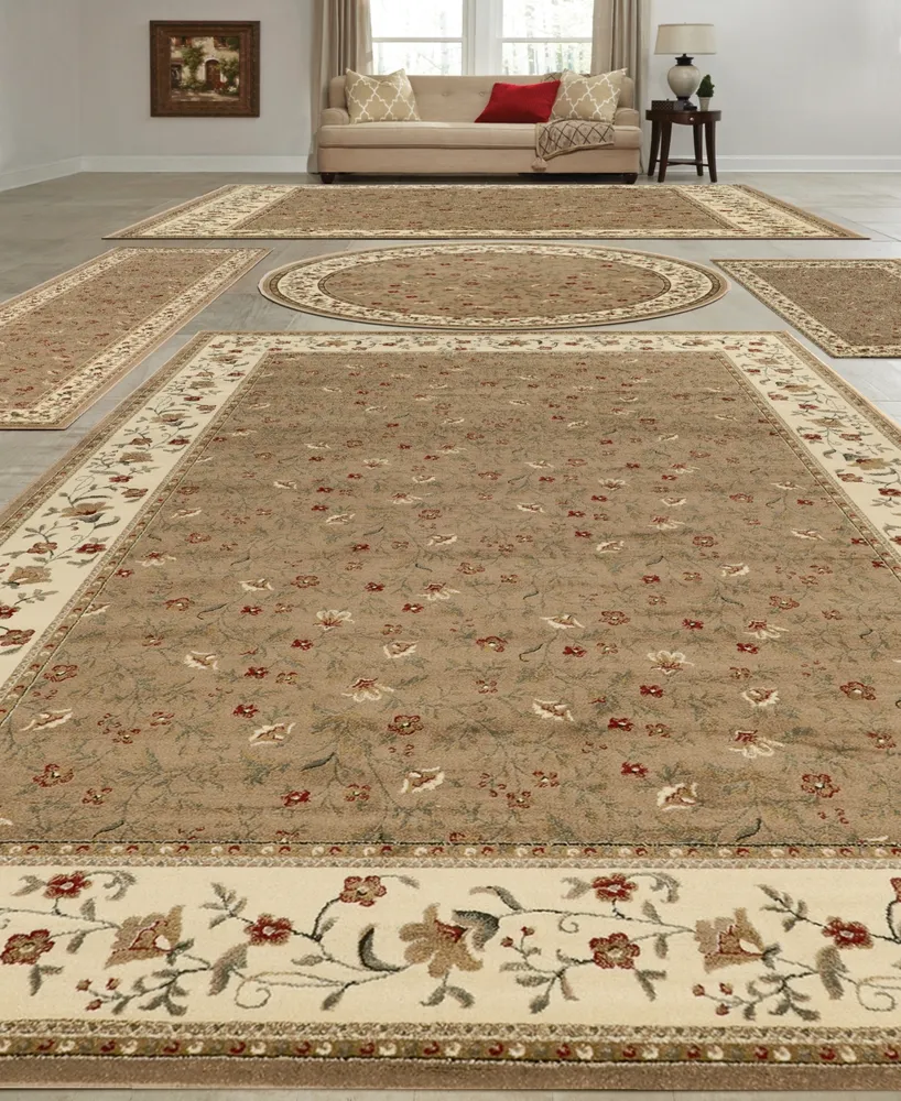 Km Home Vienna Floral 5-Pc. Rug Set