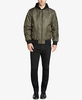 Guess Men's Bomber Jacket with Removable Hooded Inset