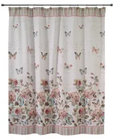 Avanti Butterfly Garden Printed Shower Curtain, 72" x 72"