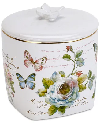 Avanti Butterfly Garden Ceramic Covered Jar