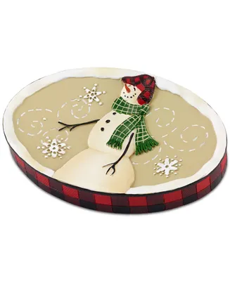 Avanti Snowman Gathering Holiday Resin Soap Dish