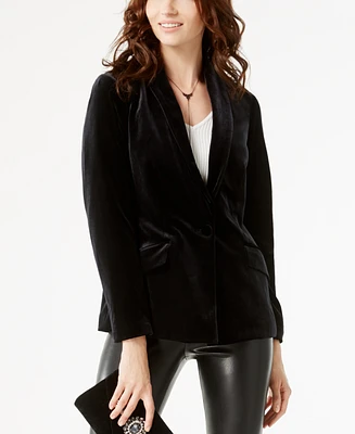 I.n.c. International Concepts Women's Velvet Blazer, Regular & Petite, Created for Macy's