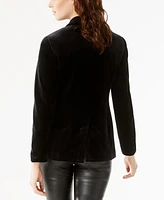 I.n.c. International Concepts Women's Petite Velvet Blazer, Created for Macy's