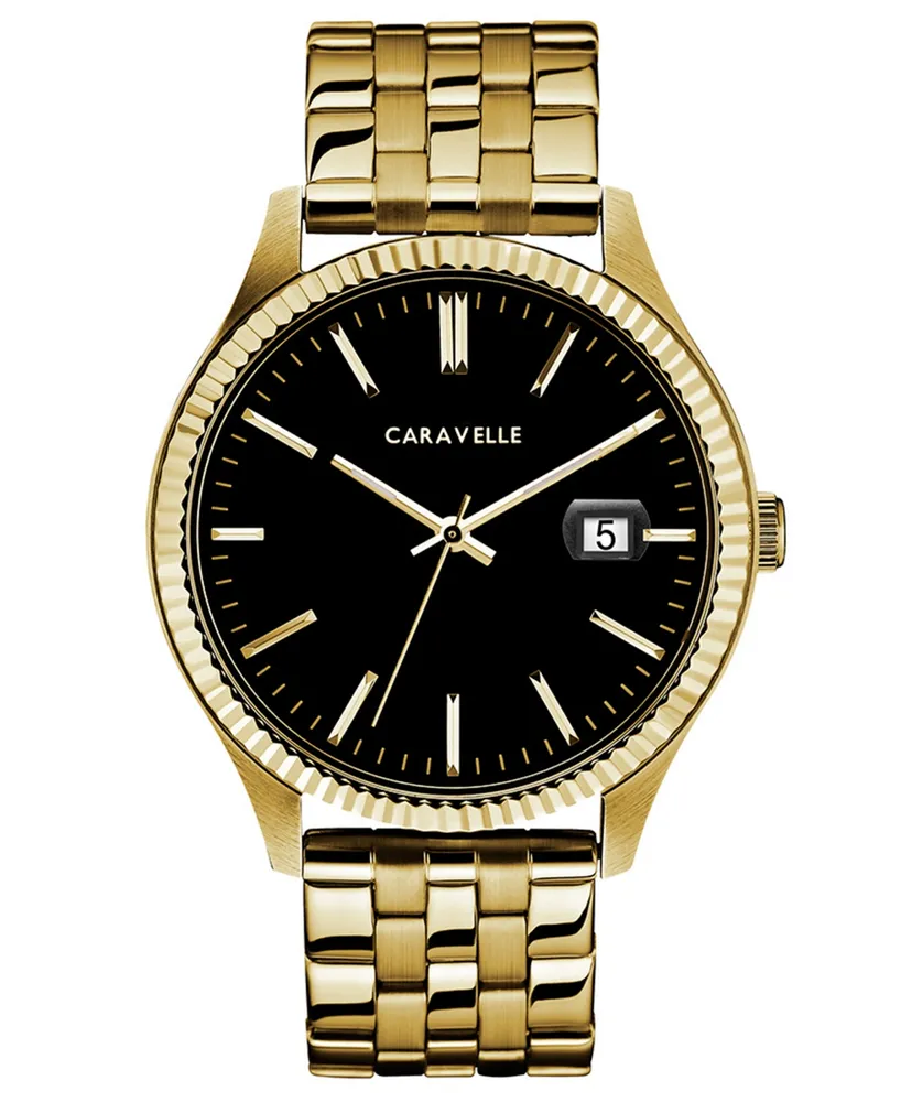 Caravelle Designed by Bulova Men's Gold