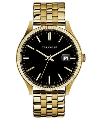 Caravelle Designed by Bulova Men's Gold