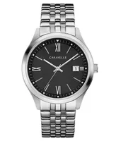 Caravelle Designed by Bulova Men's Stainless Steel Bracelet Watch 41mm