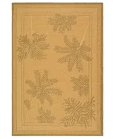 Safavieh Area Rug, Indoor/Outdoor Courtyard CY6683 Natural/Gold 4' x 5'7"