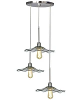 Dale Tiffany Indonesia 3-Light Led Art Glass Hanging Fixture