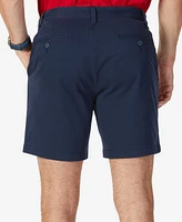 Nautica Men's Classic-Fit Stretch Flat-Front 6" Chino Deck Shorts