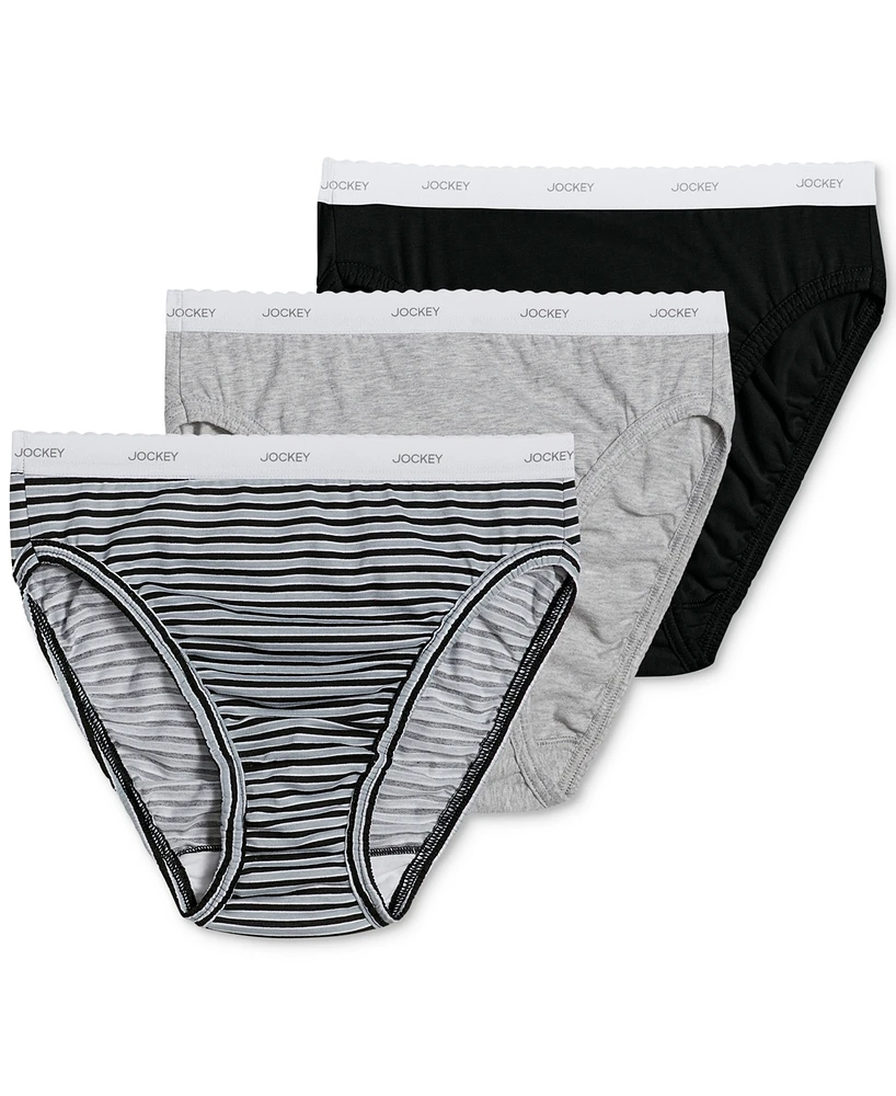 Jockey Classics French Cut Underwear 3 Pack 9480, 9481, Extended Sizes