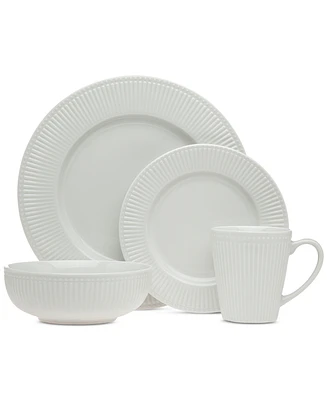 Godinger Republique Embossed 16 Pc. Dinnerware Set, Service for 4