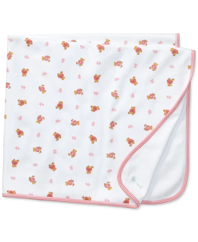 Polo Ralph Lauren Baby Girls Reversible Polo Bear Blanket