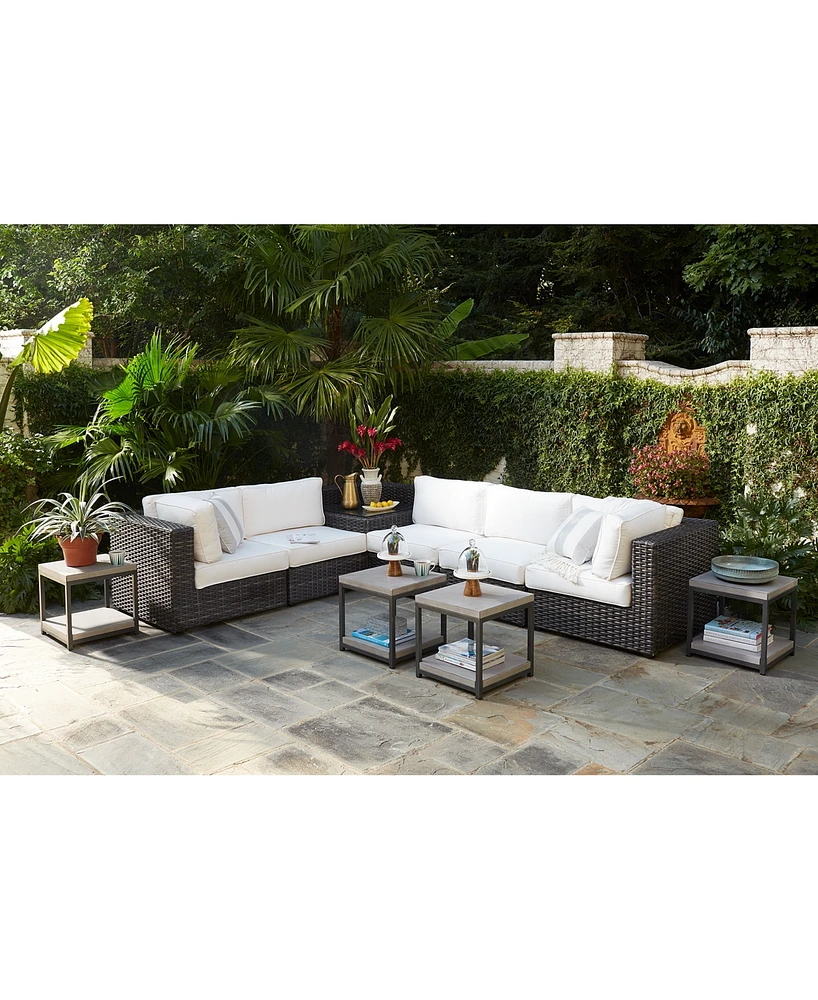 Closeout! Viewport Aluminum Double Shelf End Table, Created for Macy's