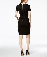 Calvin Klein Seamed Scuba Crepe Sheath Dress