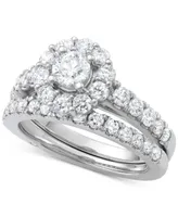 Marchesa Certified Diamond Bridal Set (2 ct. t.w.) 18k Gold, White Gold or Rose Created for Macy's