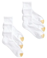 Gold Toe Women's 6-Pack Athletic Half-Cushion Quarter Socks