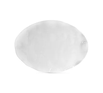 Q Squared Ruffle Melamine Small Oval Platter