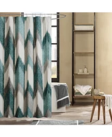 Ink+Ivy Alpine Chevron Stripe Cotton Shower Curtain, 72" x