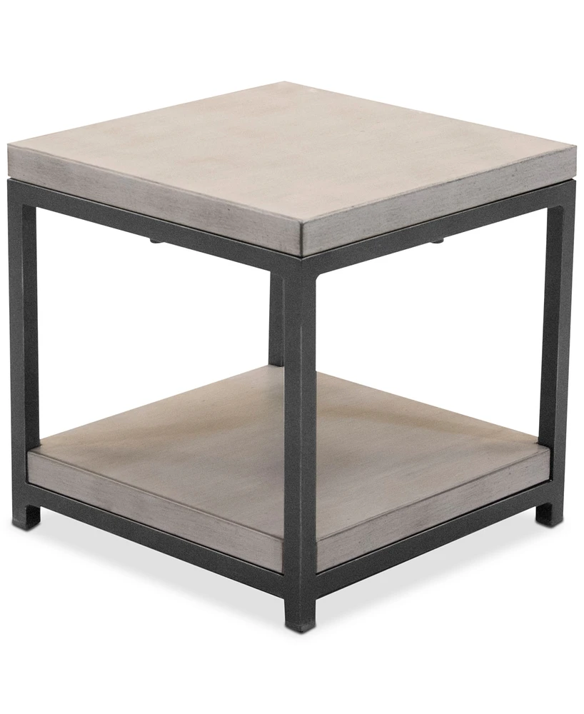 Closeout! Viewport Aluminum Double Shelf End Table, Created for Macy's