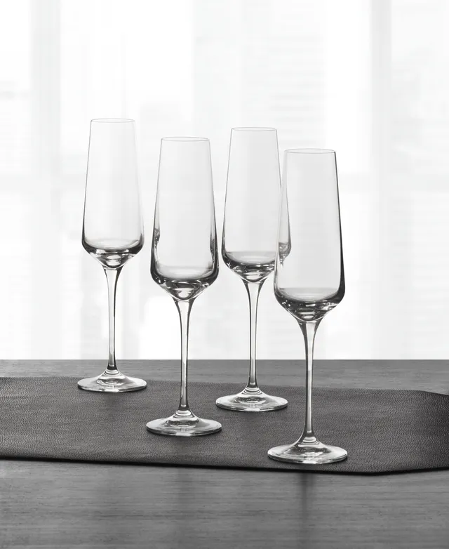 Hotel Collection Clear Fluted Wine Glasses, Set of 4, Created for