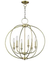 Livex Milania 6- Light Metal Chandelier