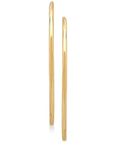 Polished Continuous Hoop Earrings in 14k Gold