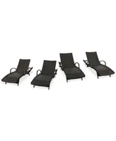 Hayden Outdoor Chaise Lounge (Set Of 4)