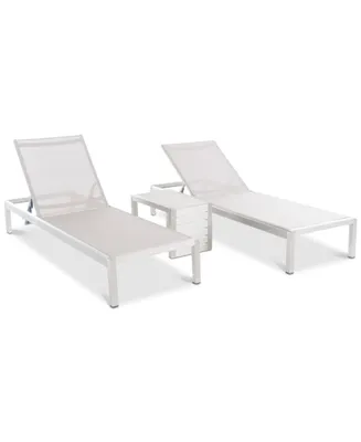 Greyson Outdoor Chaise Lounge & End Table 3-Pc. Set