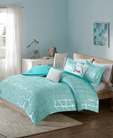 Intelligent Design Raina Metallic -Pc. Comforter Set