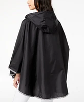 Totes Women's Water-Repellent Pack-able Rain Poncho