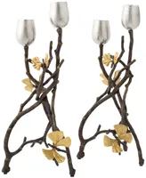 Michael Aram Butterfly Gingko 2-Pc. Candle Holder Set