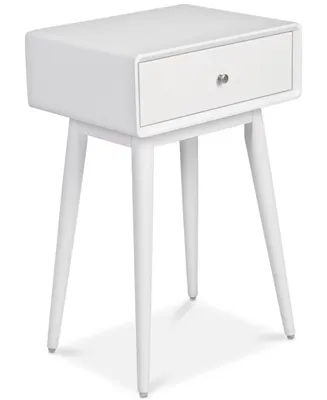 Elle Decor Rory 1-Drawer Side Table, Quick Ship