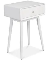 Elle Decor Rory 1-Drawer Side Table, Quick Ship