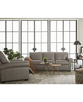 Orid 84" Leather Roll Arm Sofa, Created for Macy's