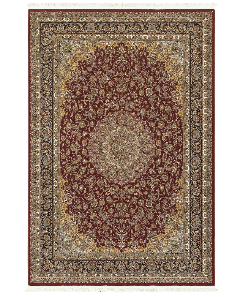 Oriental Weavers Masterpiece Medallion Red 5'3" x 7'6" Area Rug