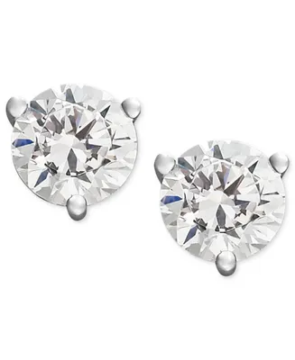 Certified Near Colorless Diamond Stud Earrings 18k White or Yellow Gold (1/2 ct. t.w.)