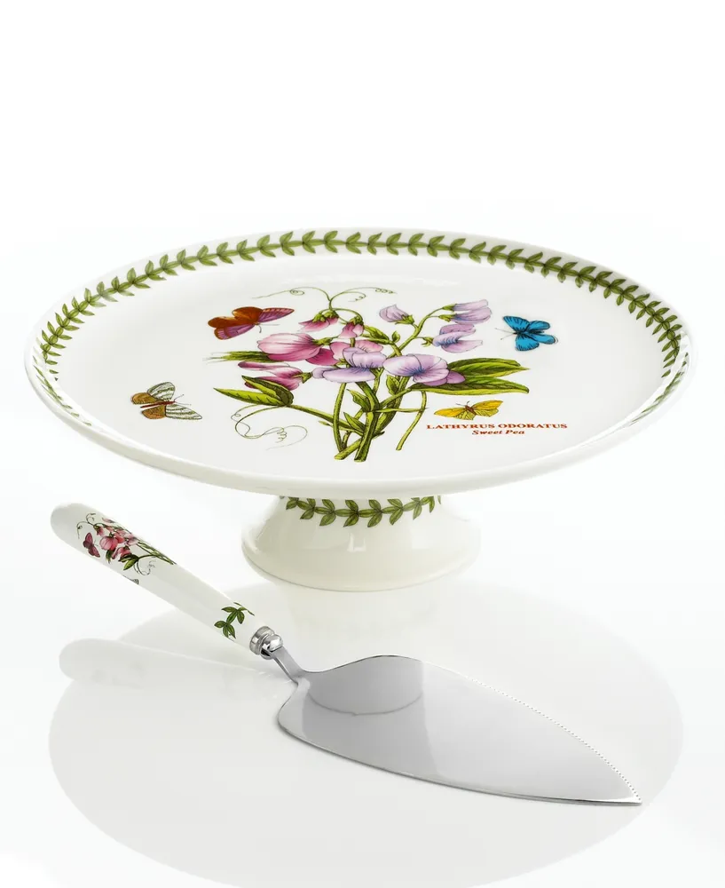 Portmeirion Dinnerware, Botanic Garden Footed Cake Stand with Server