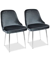 Marcel Dining Chair (Set of 2) - Chrome Finish