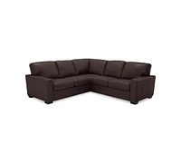 Ennia 2-Pc. Leather Sectional Sofa, Created for Macy's