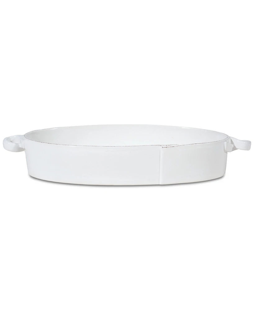 Vietri Lastra Collection Handled Oval Baker