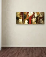 'Abstract Ix' 14" x 32" Canvas Wall Art
