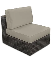 Closeout! Viewport Outdoor Armless Unit with Sunbrella Cushion, Created for Macy's