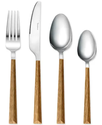 Tomodachi Hampton Forge Dali Wood 16-Pc. Flatware Set, Service for 4