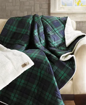 Woolrich Tasha Plaid Sofstpun Down-Alternative Throw,, 50" x 70"