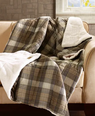 Woolrich Tasha Plaid Sofstpun Down-Alternative Throw,, 50" x 70"