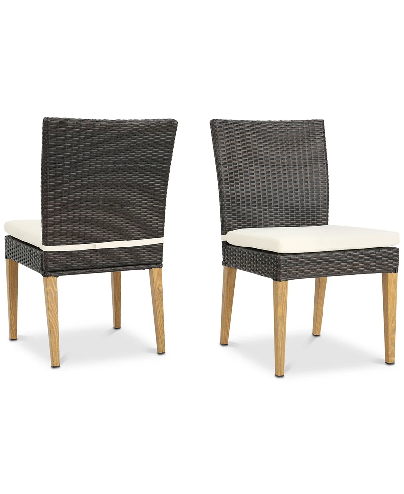 Carlsbad Outdoor Water Resistant Chairs (Set of 2)