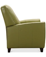 Myia Tufted Back Leather Pushback Recliner, Created for Macy's